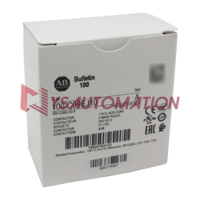 New 100-C09EJ10 Ser/A IEC Contactor 9Amp 24VDC AB100C09EJ10 Allen-Bradley