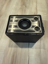 Vintage Kodak Brownie Junior Six-16 Film Camera Art Deco Face Untested - History