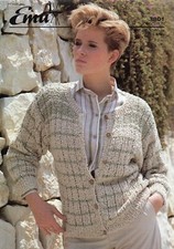 Emu Knitting Pattern 3801: Lady's Cardiganr 30-40"  Coolspun Wool