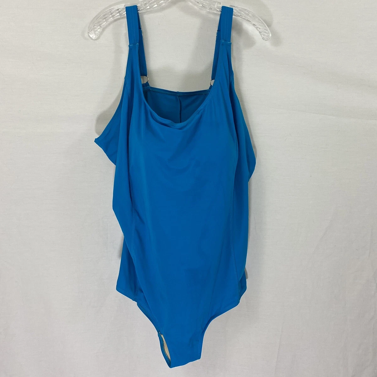 SWIM 365 Women's One Piece Swimsuit Size 32 Turquoise Blue Built