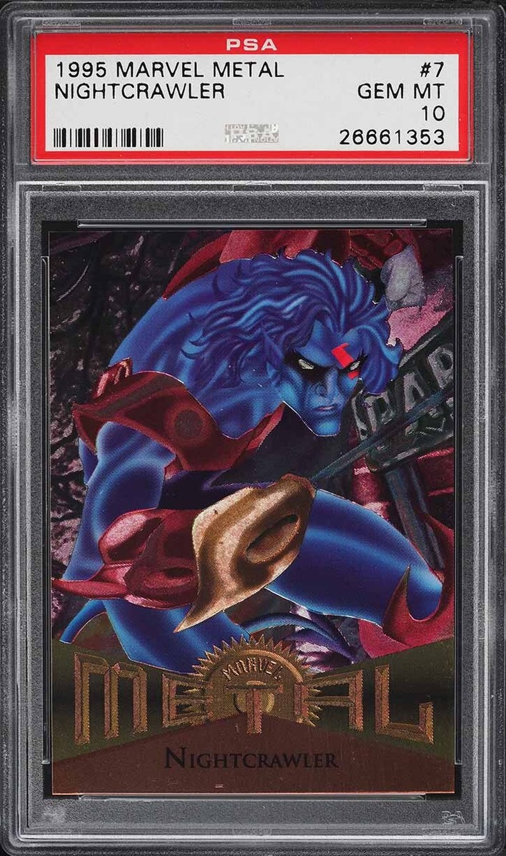 1995 Marvel Metal Card # 7 Nightcrawler PSA 10 GEM MINT | eBay