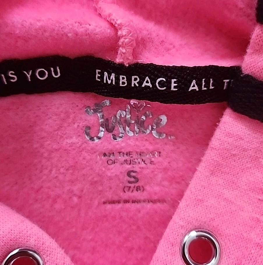 JUEGO DE SUDADERA/SUDADERA DEPORTIVA JUSTICIA TALLA S ROSA Foto 2 de 3