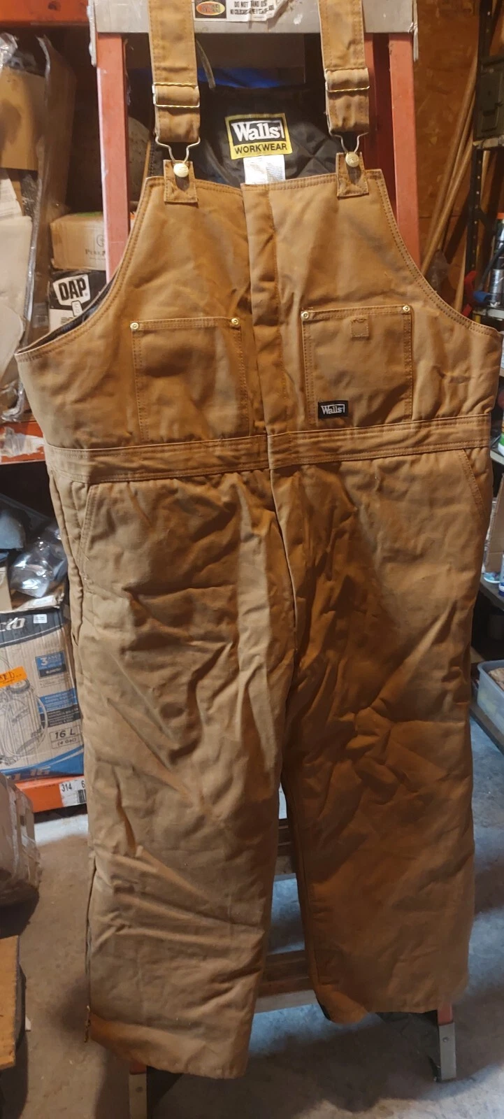 Walls Overalls Mens 2X Insulated Brown Outdoors Workwear (46-48)