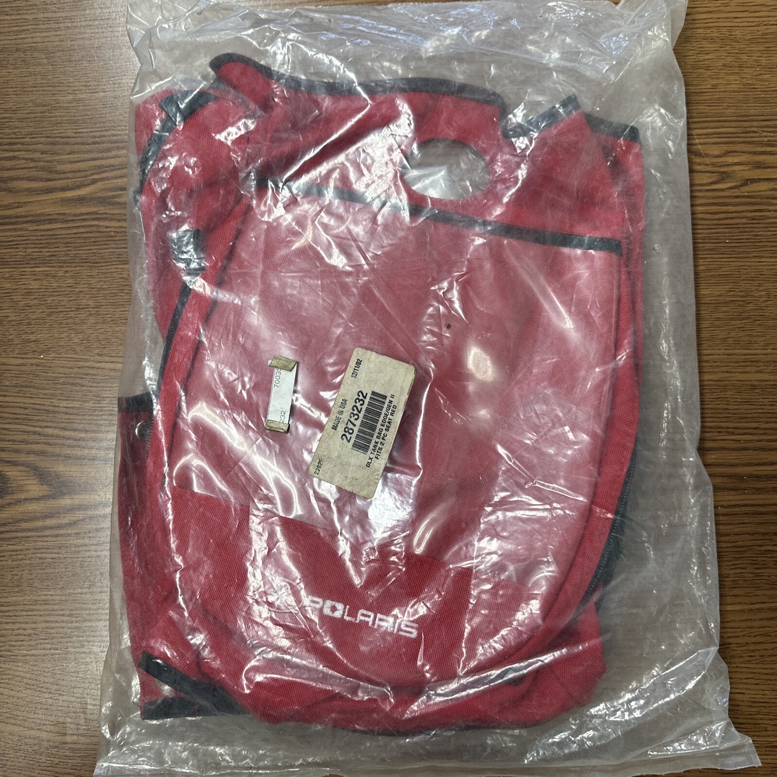 Genuine OEM RED Polaris Snowmobile Tank Bag Black 2873232 Edge Gen II