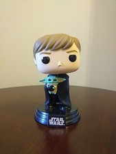Luke Skywalker con Grogu (El Niño) #482 Star Wars The Mandalorian Funko Pop!