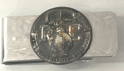 1965 Texas Refinery Corporation $100k Club Anson Money Clip Fort Worth TX