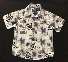 PINEAPPLE CONNECTION Boy's Sz 4-5 Short Sleeve Hawaiian Button Down Shirt