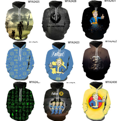Cosplay Fall out 101 Boy 3D Hoodies Power Armor Sweatshirts Jacken Mantel Kostüm