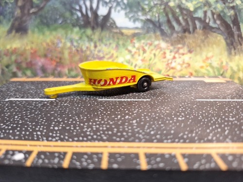 1967 Matchbox Series #38 LESNEY Honda Motorcycle Trailer (Trailer ONLY) Nice - Picture 2 of 7