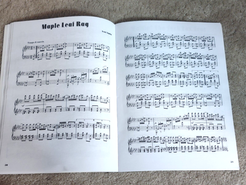CELEBRATED PIANO THEMES Sheet Music Songbook Jazz Ragtime Blues Fox Trot 1998 - Picture 5 of 6