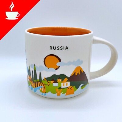 Starbucks You Are Here   Russia Country YAH Kaffee Tasse Russland