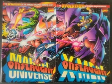 ONSLAUGHT X-MEN #1 / ONSLAUGHT MARVLE UNIVERSE #1 1996 SET OF 2! ADAM KUBERT ART