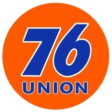 Union 76 Gasoline NEW Sign 28" Dia. Round AMERICAN STEEL
