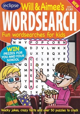 WORDSEARCH PUZZLES KID'S CHILDREN BOOK MAGAZINE - WILL & AIMEE'S ISSUE 9