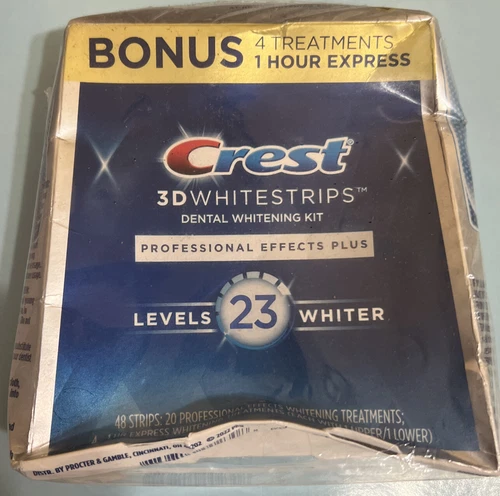 Crest 3D Whitestrips, Professional Effects Plus, Teeth Whitening Strip Kit 09/24