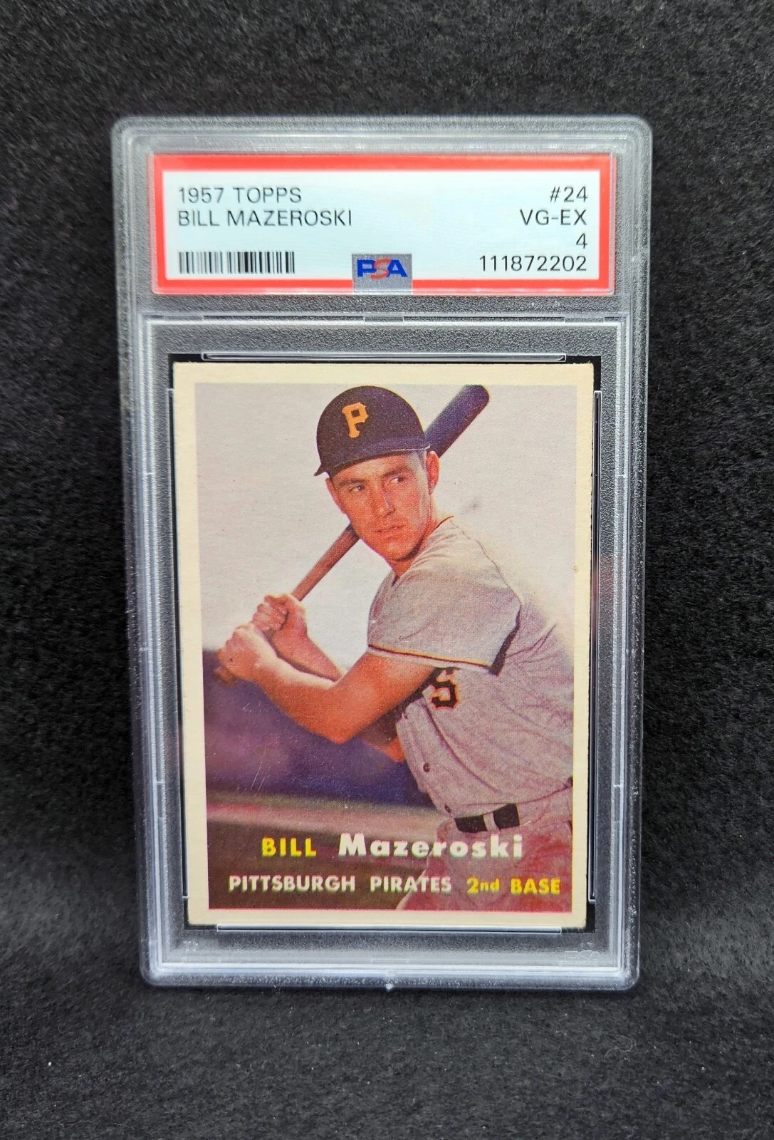 Deal for Bill Mazeroski 1957 Topps RC PSA 4 Centered Beauty Rookie Card #24 Pirates