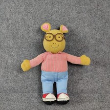 Arthur Kids PBS Show Aardvark Doll Plush Toy Vintage Playskool Toy No Sound Flaw