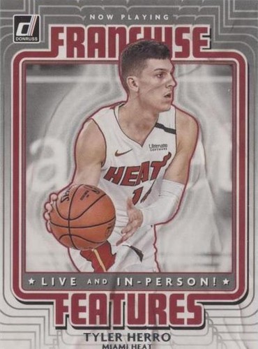 2023 Panini Donruss /10 Tyler Herro Gold Laser No. 27 Miami Heat