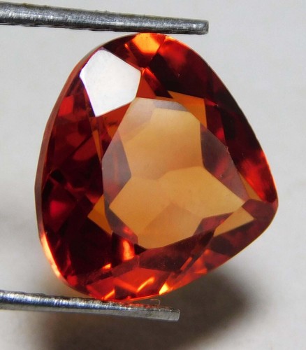 Saphir Orange Naturel De Ceylan 7,72 Carats - Certifié GIL, Coussin, Traité à La Chaleur