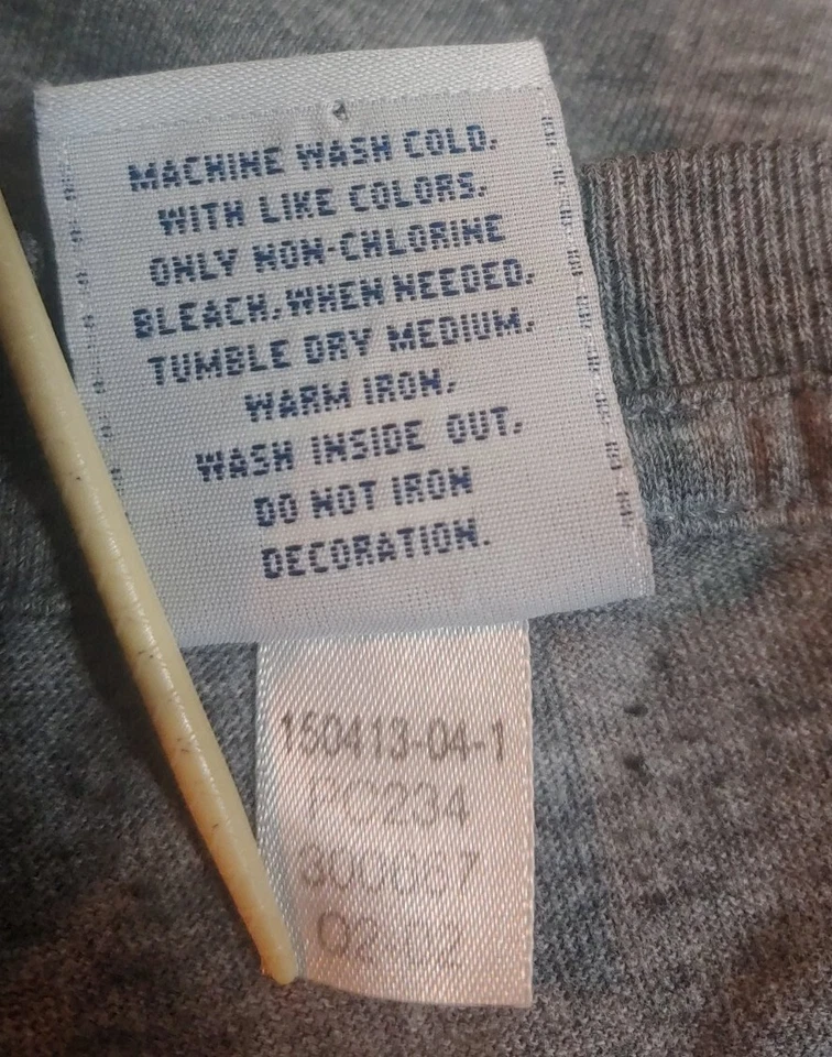 Vtg Old Navy Mens Short Sleeve Gray Size XL Crew Neck Graphic Tee Logo Foto 4 de 4