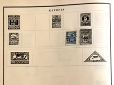 1 Estonia Hinged Vintage Postage Stamp from 1920s as shown