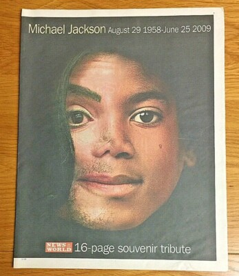 MICHAEL JACKSON DEATH - RARE SET OF NEWSPAPER TRIBUTES & MAGAZINE