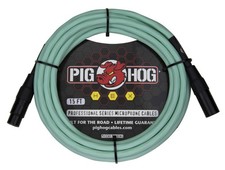 Pig Hog PHMH15SG Hex Series Mic Cable, Seafoam Green 15-Feet Exceptional...