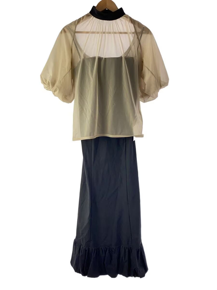 AMERI One-Piece Dress, Size Small, Polyester, BEG… - image 1