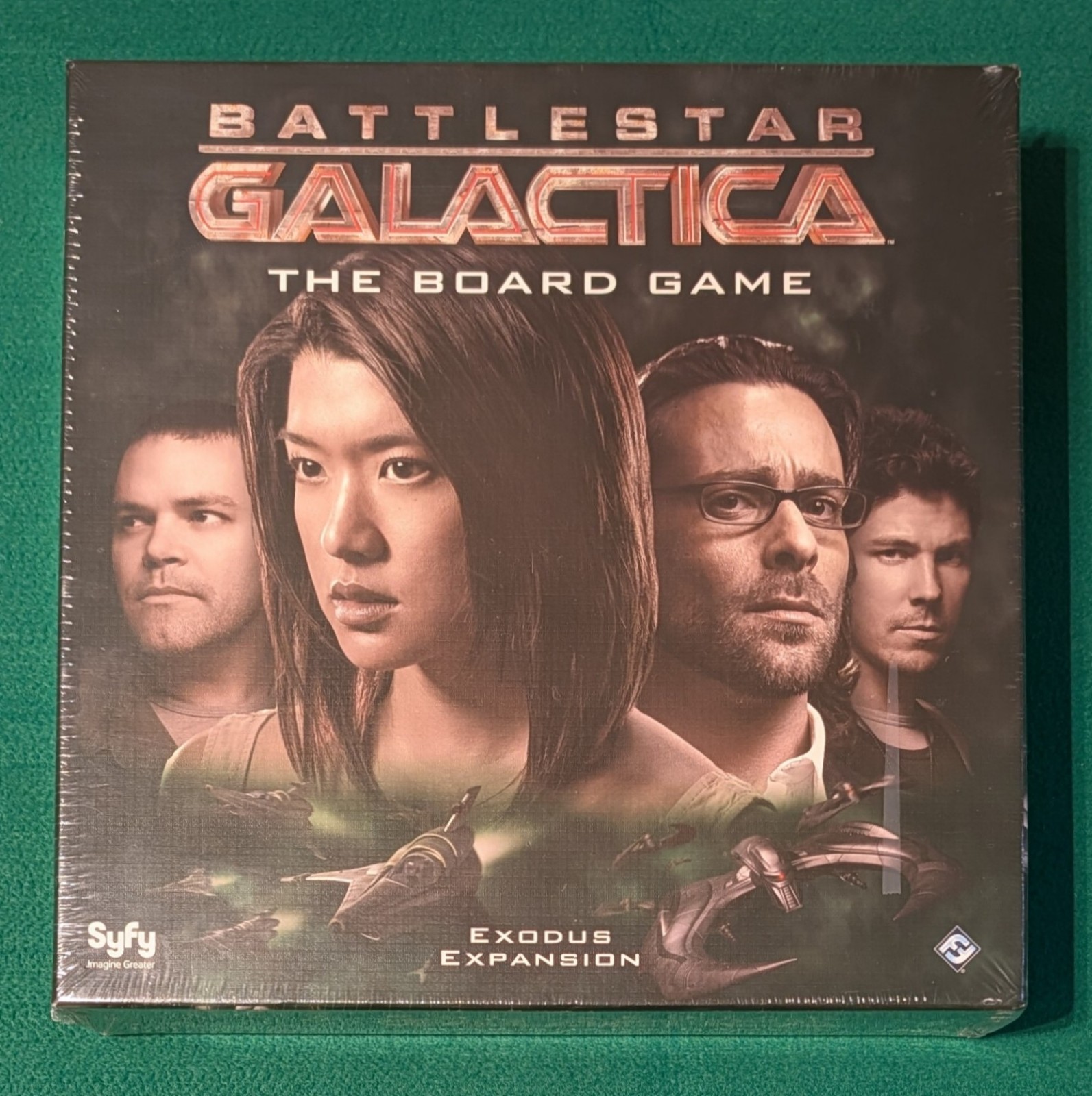 New in Shrink - Battlestar Galactica: The Board Game - Exodus Expansion - Rare
