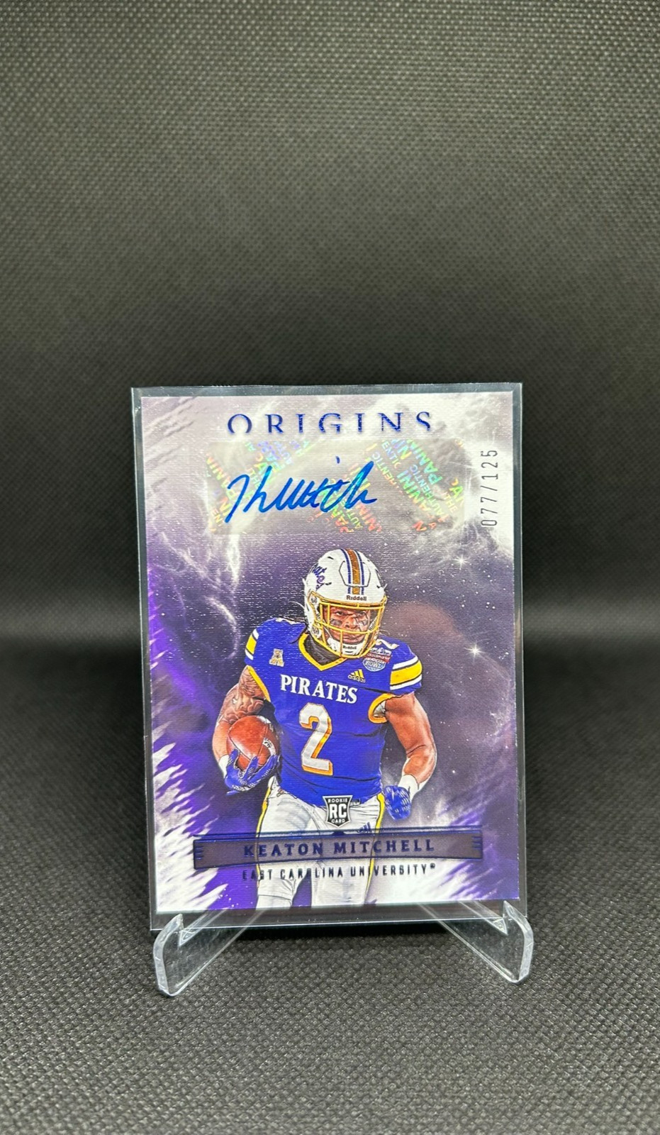 Keaton Mitchell 23 Chronicles Draft Picks Origins Rookie Autographs Ravens /125