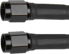 ALL48361 12" Coated Braided Brake Line with Size-3 Hose and End Black