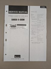 Sansui D-300M Stereo Cassette Tape Deck D-1913