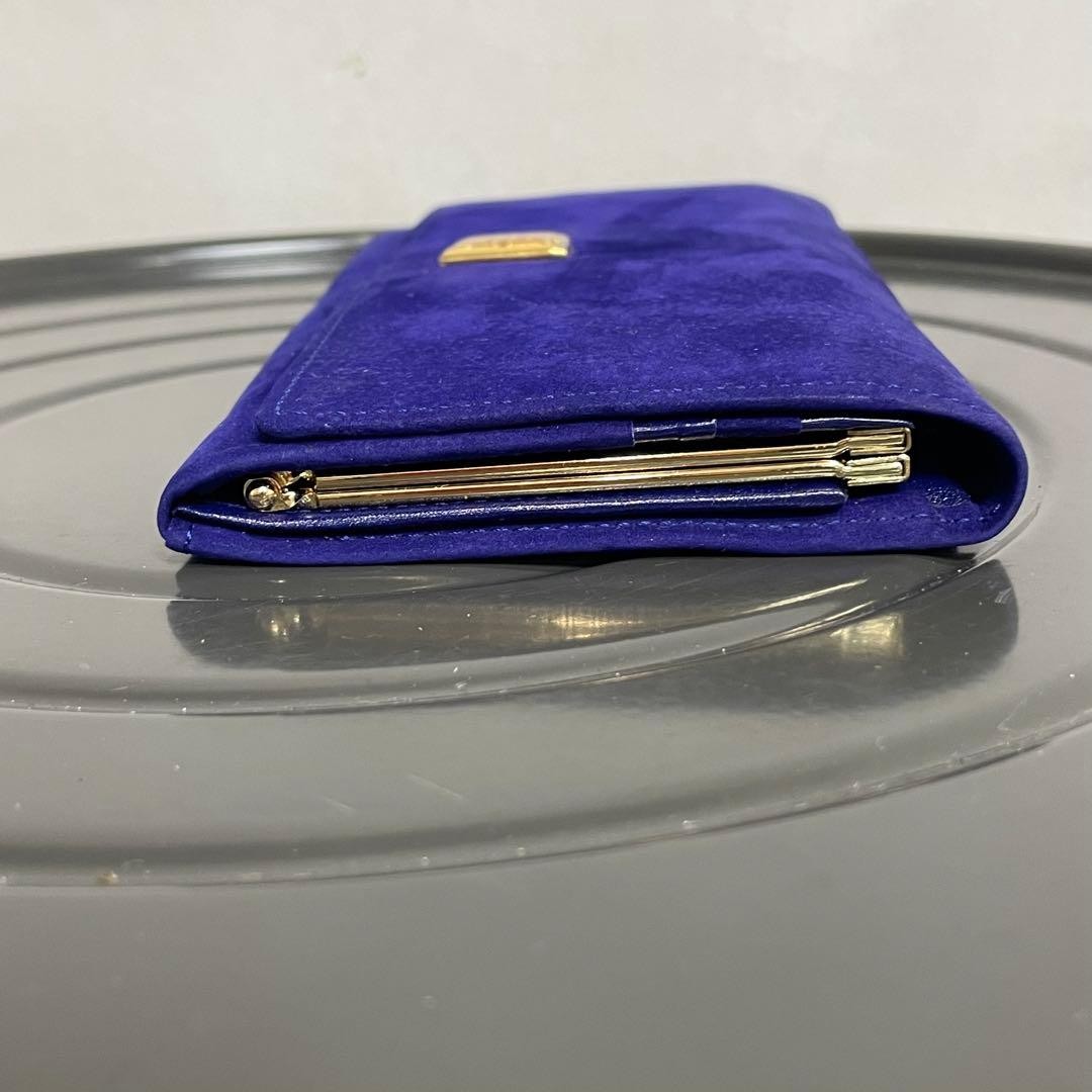 Coin Purse Givenchy Suede Fabric Long Wallet Royal Blue S thumbnail 6