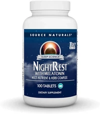 Source Naturals Sleep Science Nightrest with Melatonin - Bioaligned Multinutrien