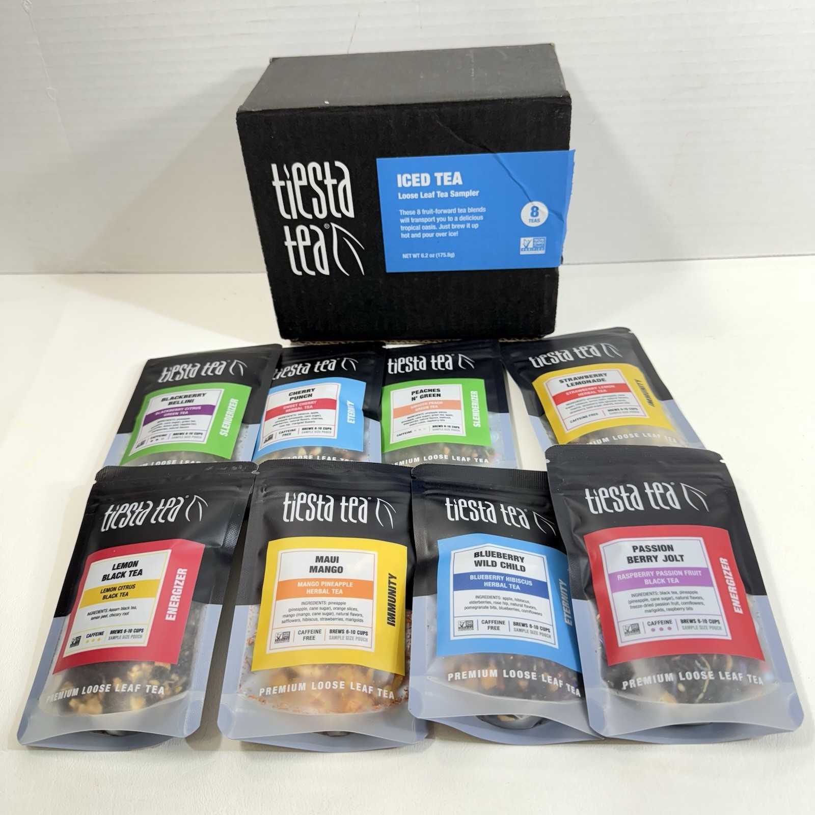 - Iced Tea Sampler Fruit Flavors Loose Leaf High To No Caffe