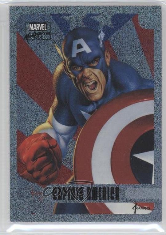 2016 Upper Deck Marvel Masterpieces Holofoil Captain America #17 9js