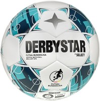 Derbystar Futsal Ball Brillant APS Bundesliga Spielball V26 Weiß/Blau/Grau