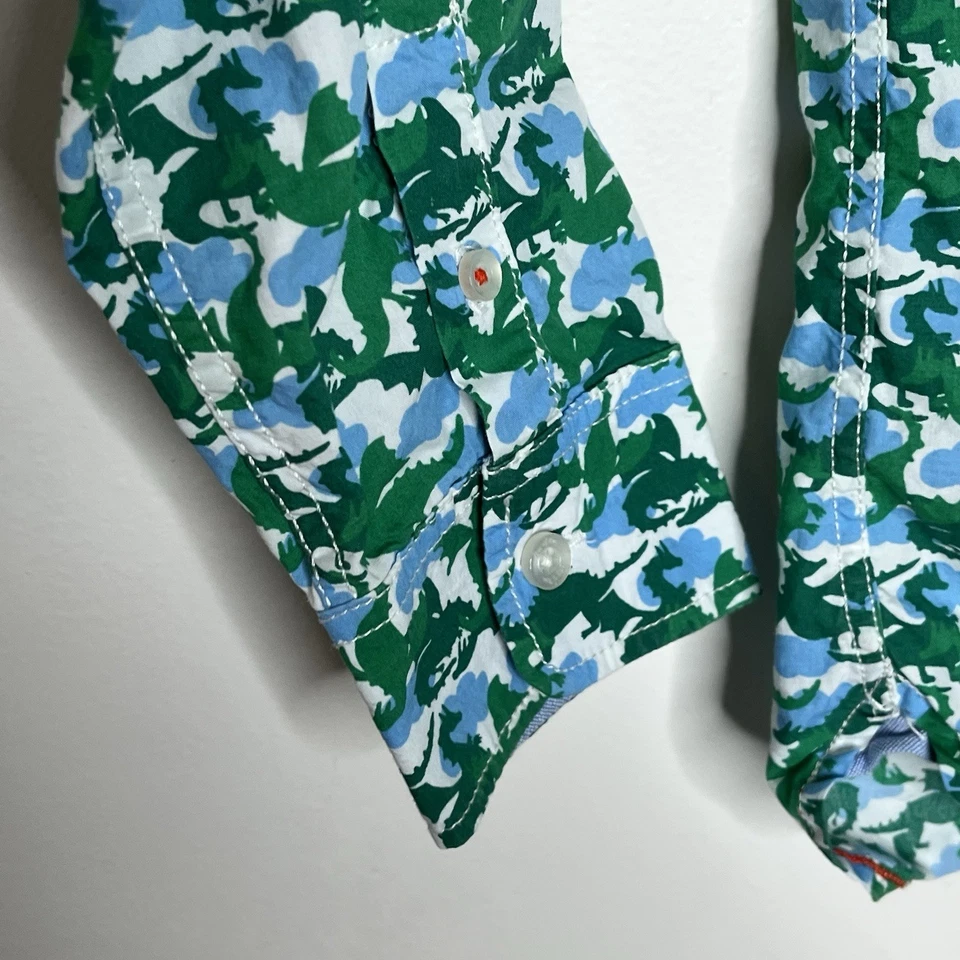 Camisa Boden Niños Estampado Dragón Abotonada Talla 9-10 Años 140 cm Manga Larga Foto 4 de 4