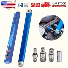 Offset Extension Wrench Set Ratchet Spanner Wrench with 4 Extender Adapter /NEW/