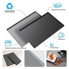 Silicone Under Sink Mat Waterproof Sink Tray  for Kitchen Bathroom