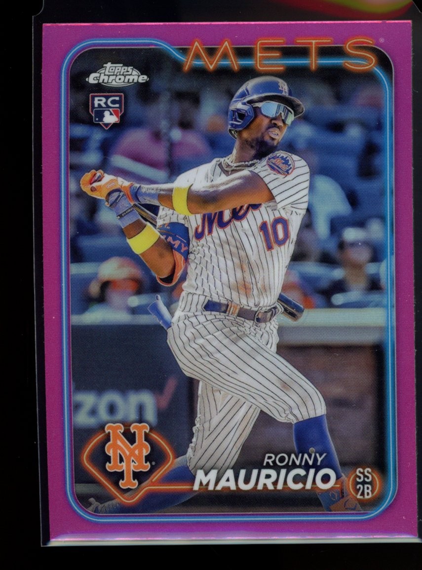 2024 Topps Chrome #28 Ronny Mauricio Pink Refractors
