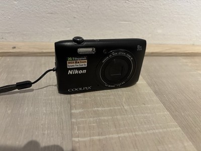 Nikon COOLPIX S3600 Digitalkamera, 20,1 MP, 8-fach optischer Zoom, Schwarz