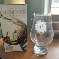 FINGER LAKES NY DISTILLING ETCHED SCOTCH MALT WHISKY GLENCAIRN TASTING GLASS BOX