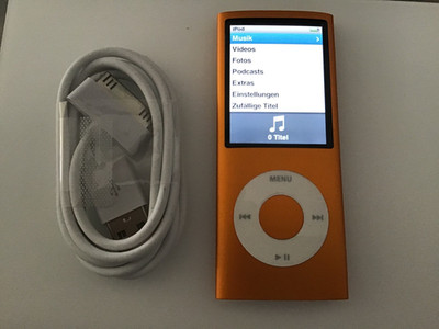 Apple iPod nano 4th Gen Orange (8 GB) New Battery.  FLAWLESS