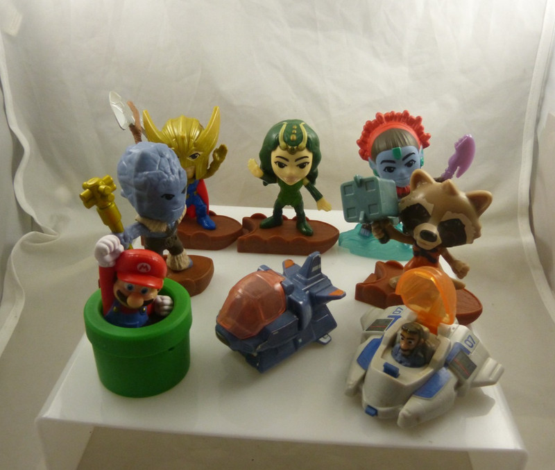 McDonald's Toys Marvel Super Mario Disney Pixar lot of 8
