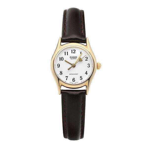 Heart Analog Second Women's with Leather Casio Hand 145432849 Watch - vintagewatches.pk