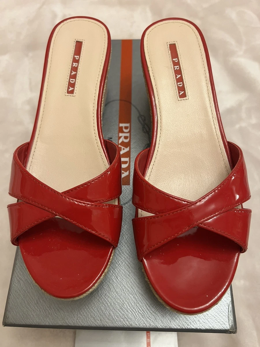 PRADA Red Sandals for Women for sale | eBay