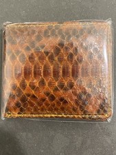 Men's Python Leather Bifold Wallet Real Genuine Snake Skin