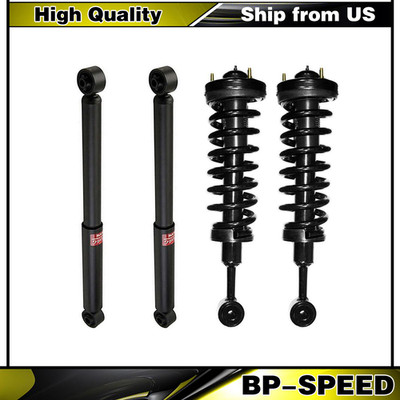 2 Front Complete Struts + 2 Rear Shocks Fits 4WD 04-08 Ford F150, 06-08 Mark LT
