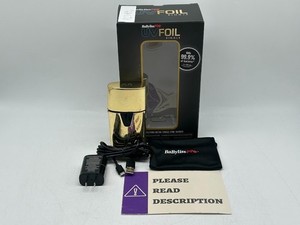 BaBylissPRO Gold UV-Disinfecting Single Foil Shaver - READ